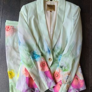 Ted Baker 2 piece Watercolour Cotton Suit